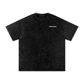 Snow Washed Oversized bow m4  Cotton T-Shirt