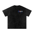 Snow Washed Oversized Cotton  BMW M4 COMPETION  T-Shirt
